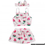Camidy 3Pcs Kids Toddler Girl Watermelon Swimwear Beachwear Swimsuit Tankini Set  B07QDN53Q4